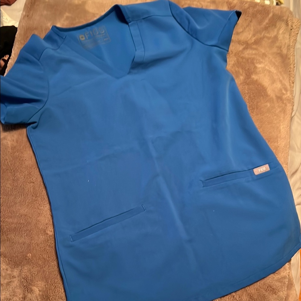 Blue Women's figs Top